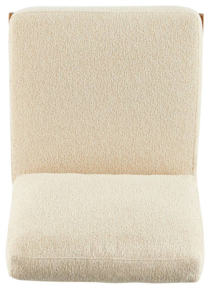 Chandler Armless Accent Chair, Palladian Beige, Fabric