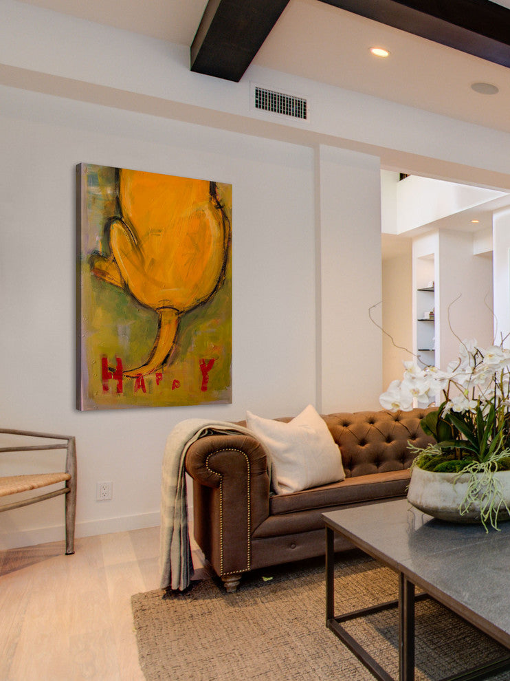 "Happy Tails" Painting Print on Canvas by Tori Campisi