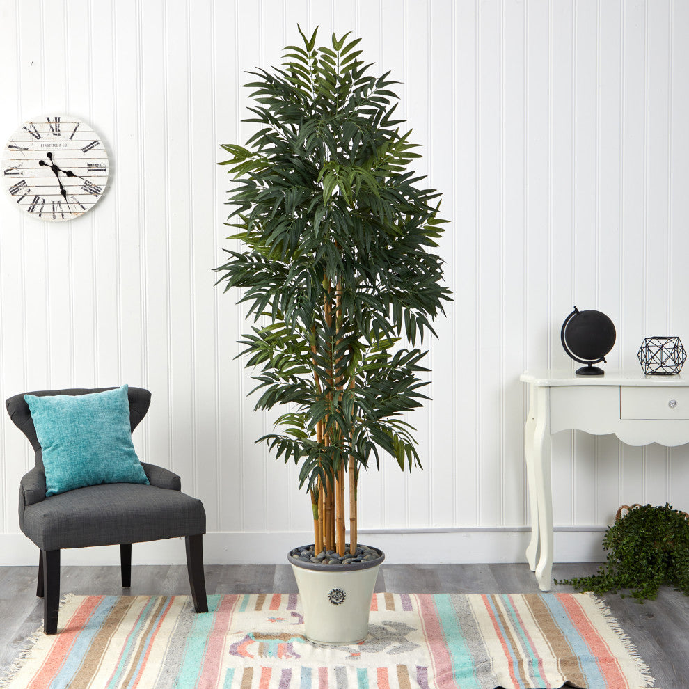 6'' Phoenix Artificial Palm tree, Decorative Planter