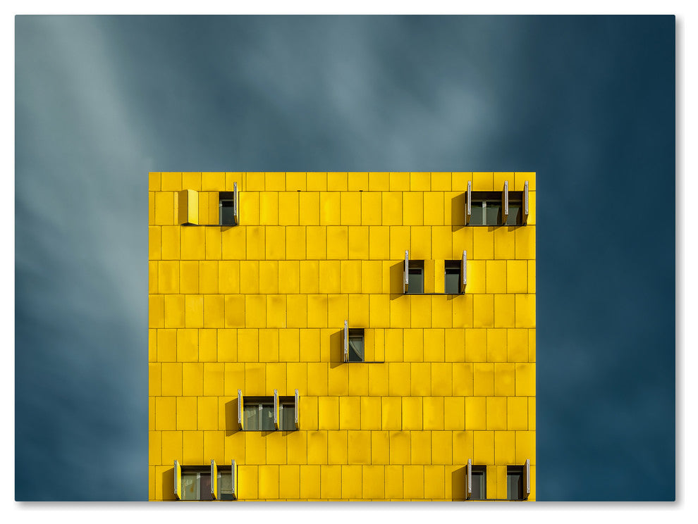 Vladi Garcia ''Yellow And Blue'' Canvas Art, 32x24