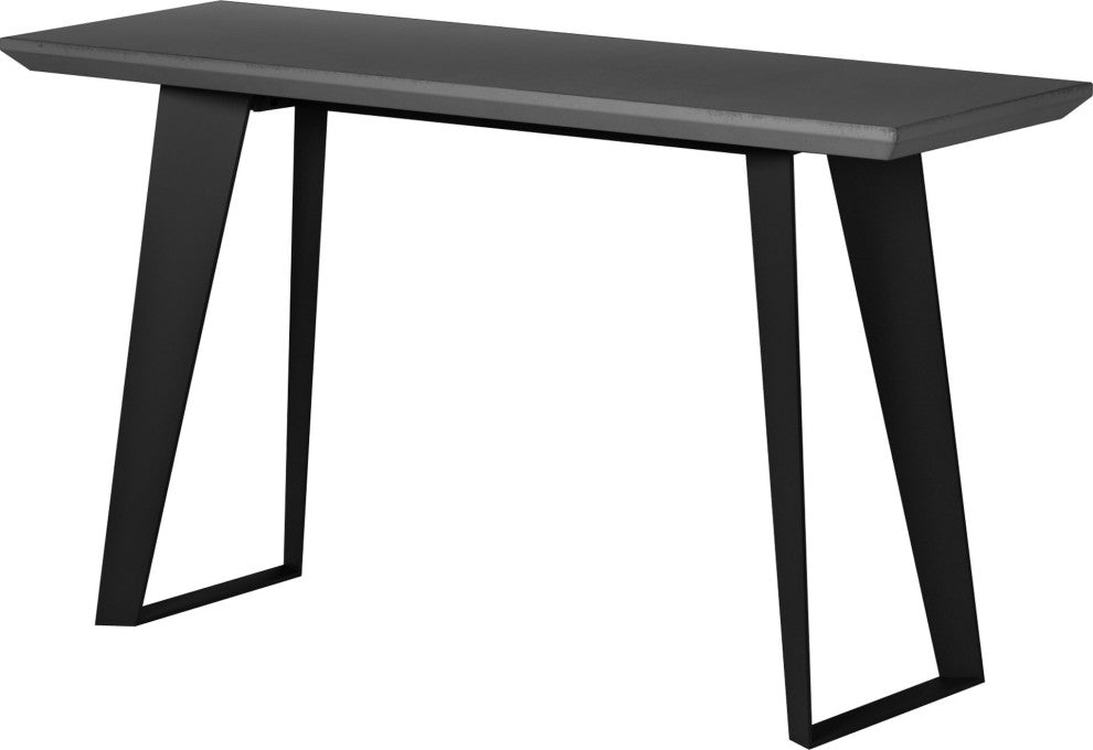 Amsterdam Desk Return, Gray Concrete
