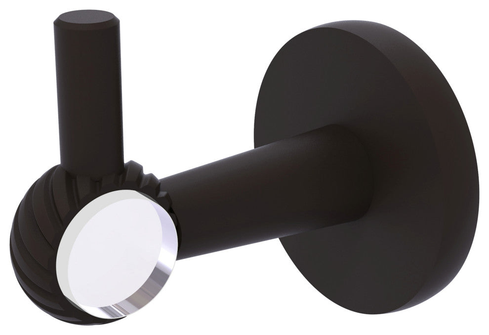 Clearview Robe Hook with Twisted Accents, Oil Rubbed Bronze