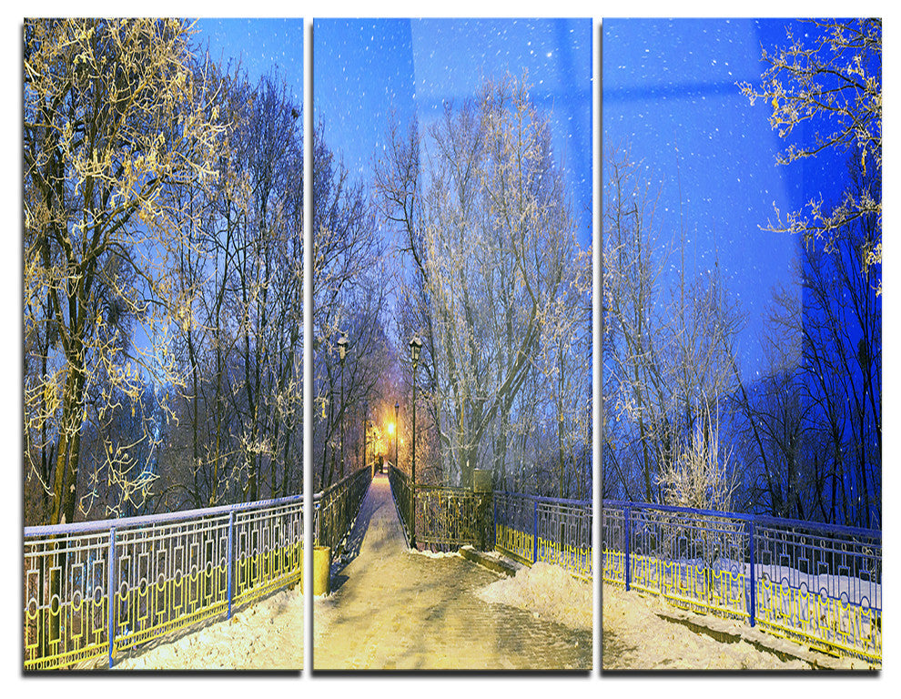"Mariinsky Garden With Blue Sky" Photo Metal Wall Art, 3 Panels, 36"x28"