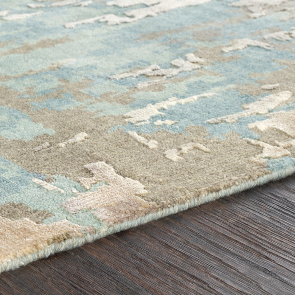 Surya Arte RTE-2301 Modern Area Rug, Sage, 2' x 3' Rectangle