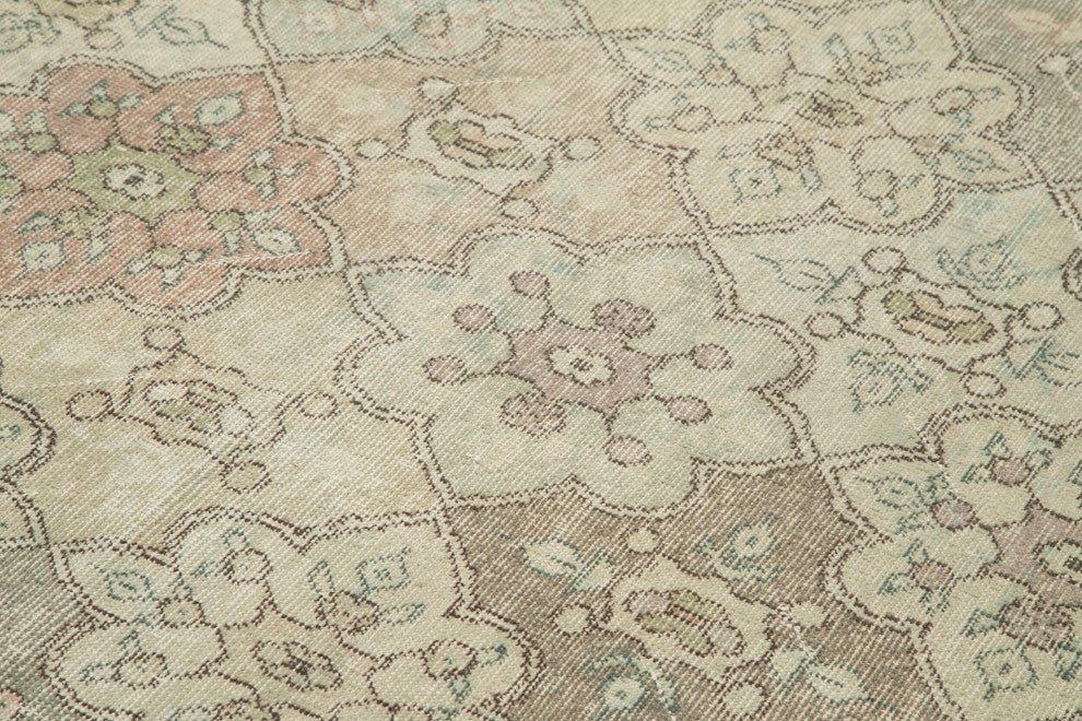 Rug N Carpet - Handwoven Turkish 5' 3'' x 9' 11'' Antique Vintage Rug