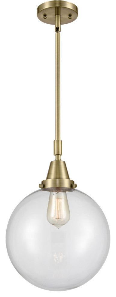 Innovations Lighting 447-1S-AB-G202-10-LED Beacon 1 Light 10" Mini Pendant