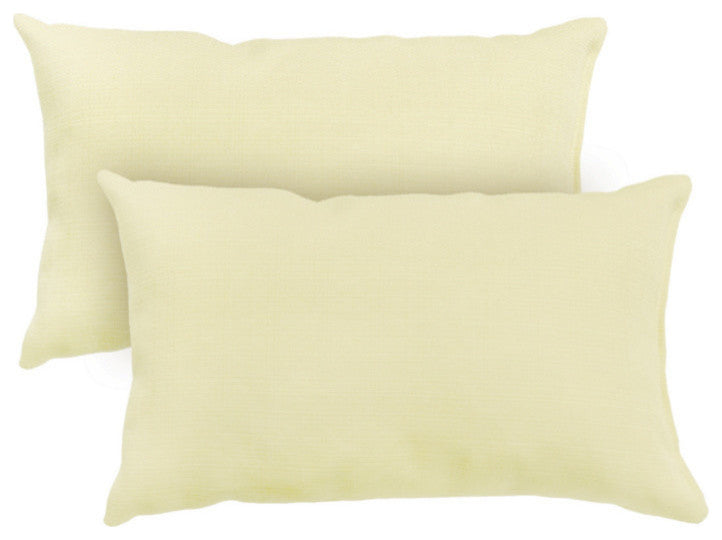 Rectangle Outdoor Accent Pillows, Set of 2, Tan
