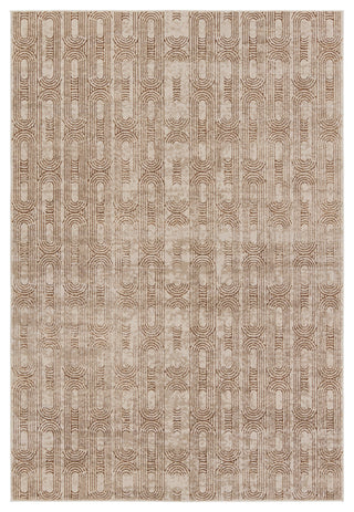 Gimeas Geometric Gold/ Beige Area Rug 7'10"X10'6"