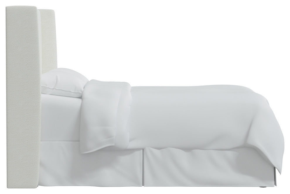 Full Wingback Headboard, Milano Snow