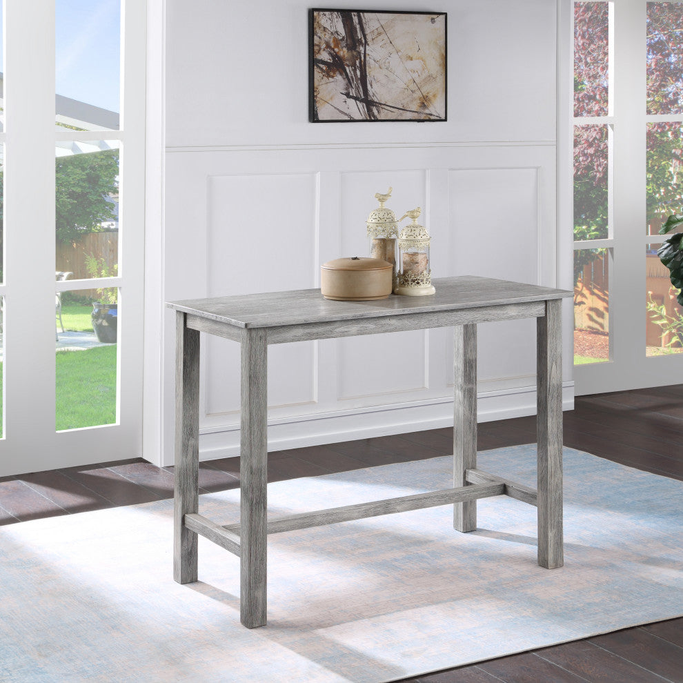 Sonoma Pub Table, Storm Gray Wire-Brush