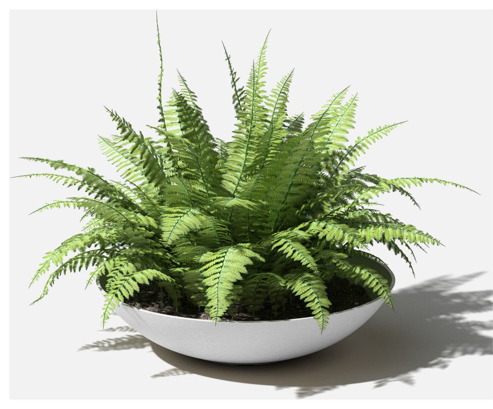 Lane Round Planter Bowl, White, 32'', 1 Pack