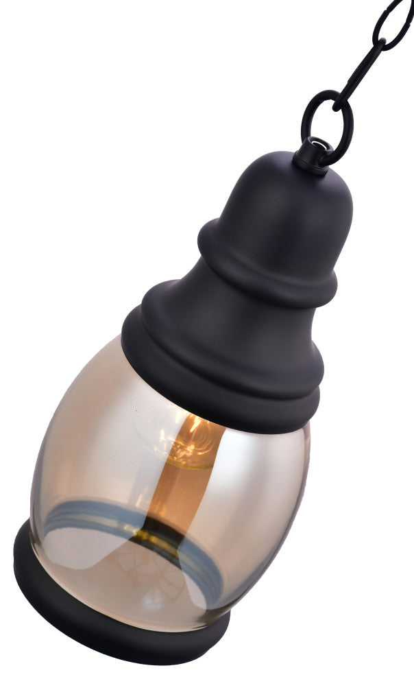Lazzur Alagnon 1 Light 5" Matte Black Pendant