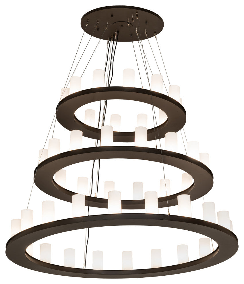 60" Loxley 48 Light 3-Tier Chandelier