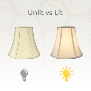 Royal Designs True Bell Basic Lamp Shade, V Notch Fitter, Beige, 7x14x11.5, Sing