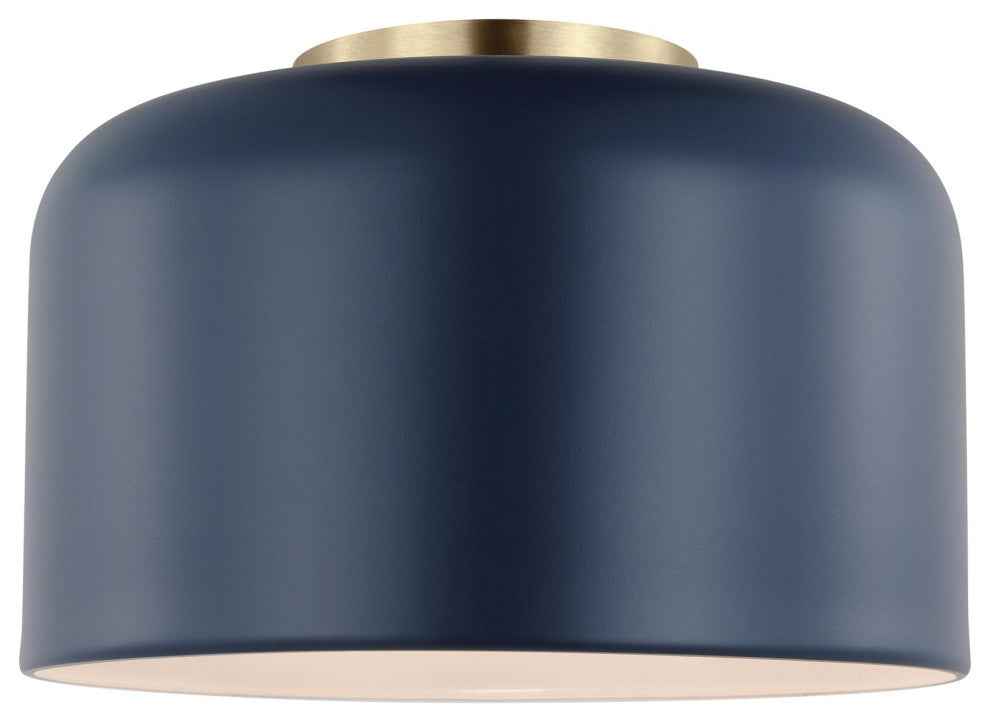 Malone Small Ceiling Flush Mount, Navy
