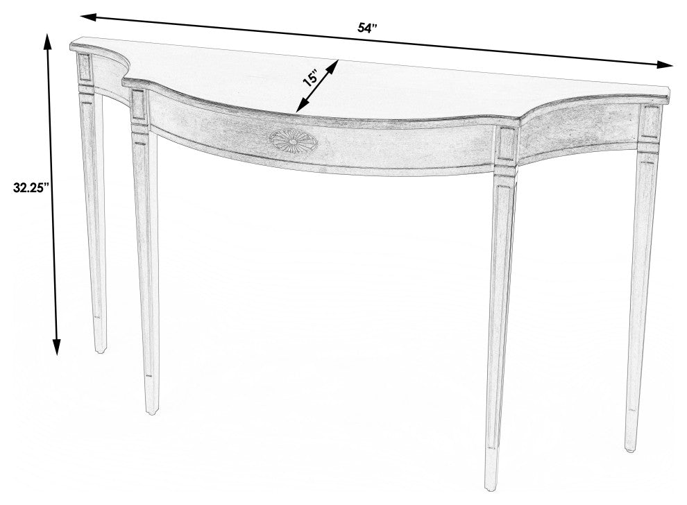 Chester 54" Console Table, Olive Ash