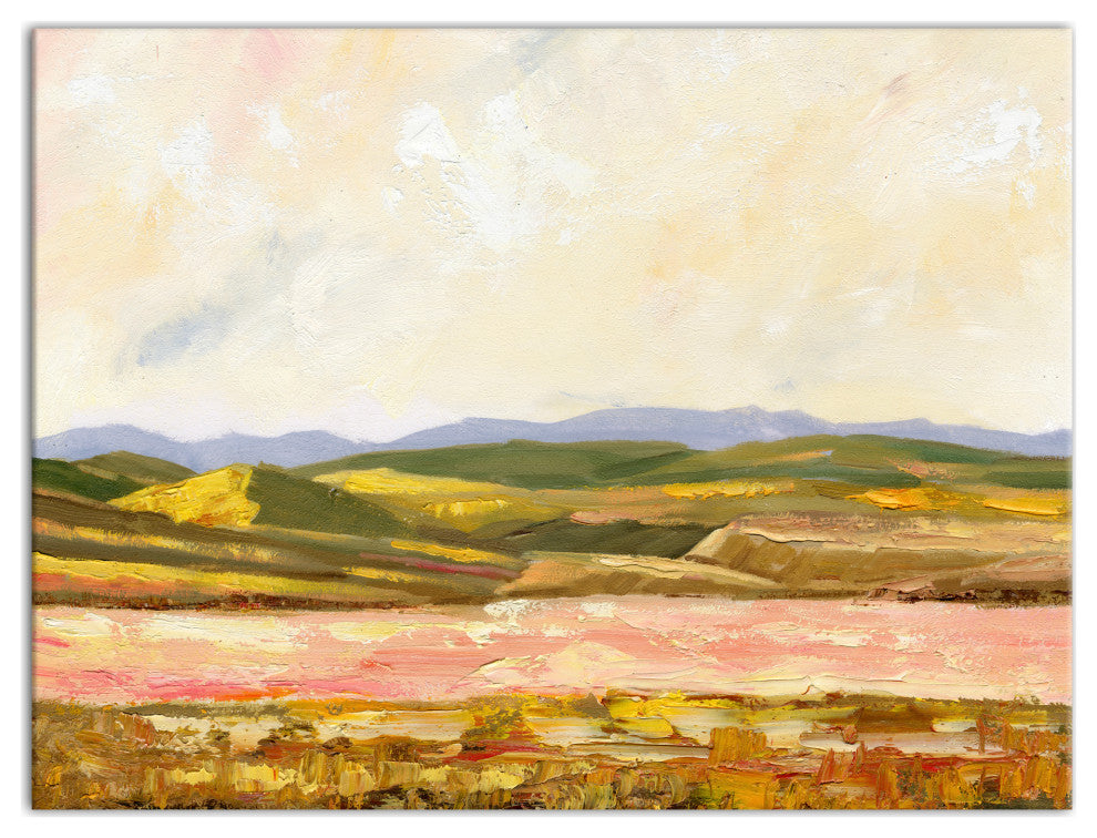 Warm Painted Landscape 40x30 Canvas Wall Art