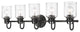 Zlite 340-5V-MB 5-Light Vanity, Clear Seeded