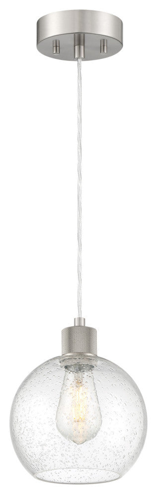 Access Lighting 63142LEDDLP/SDG Port Nine 8"W LED Mini Pendant - Brushed Steel