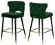Kelly Velvet Stool (Set of 2), Green