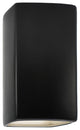 Ambiance, Small Rectangle, Closed Top Wall Sconce, E26, Incandescent, Carbon Matte Black