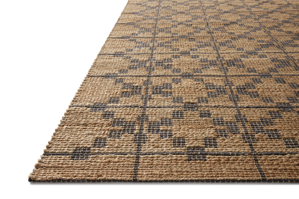 Chris Loves Julia x Loloi Judy Natural / Graphite 18" x 18" Sample Rug