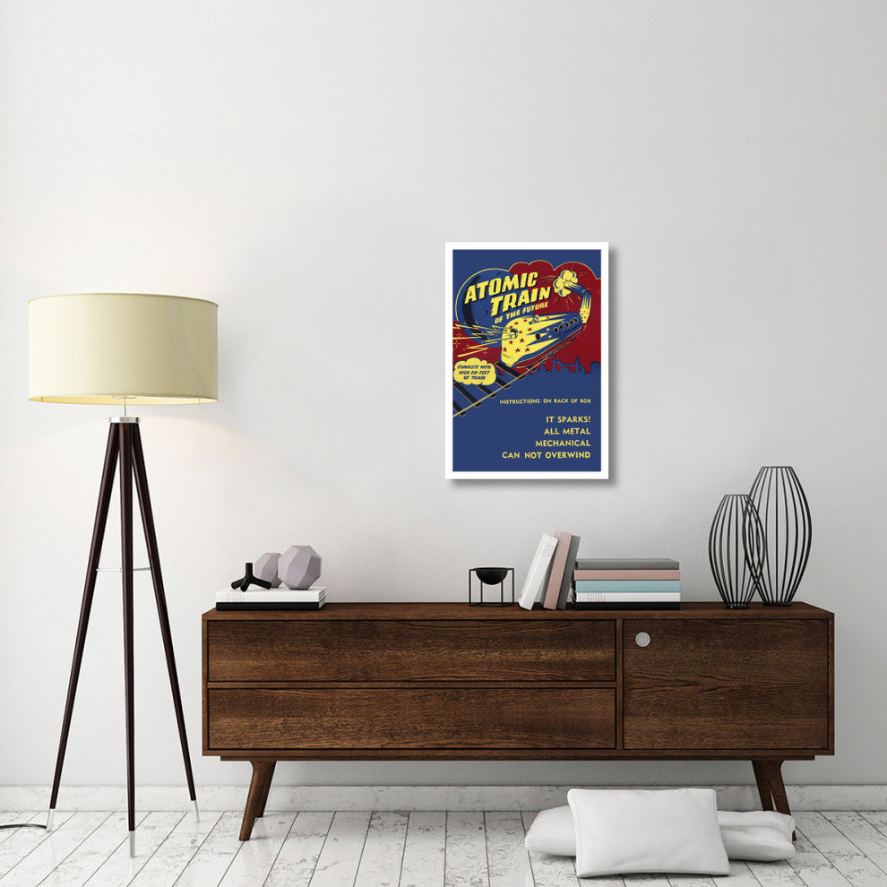 "Atomic Train of the Future" Digital Paper Print by Retrotrans, 22"x32"
