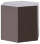 Modern Light Grey High Gloss Hexagonal End Table