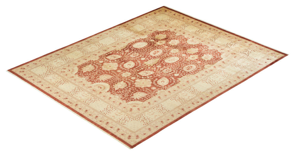 Katherine, One-of-a-Kind Hand-Knotted Area Rug Orange, 8'2"x10'2"