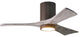 Matthews Fan Irene-3HLK With Lighting Kit, Textured Bronze, 42", Barn Wood