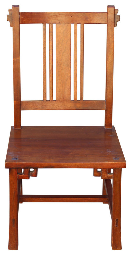 Quality Handmade Brown Color Solid Wood Bar Back Simple Design Chair hn165