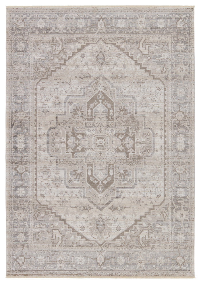 Vibe by Jaipur Living Venn Medallion Taupe/ Silver Area Rug 7'10"X10'10"