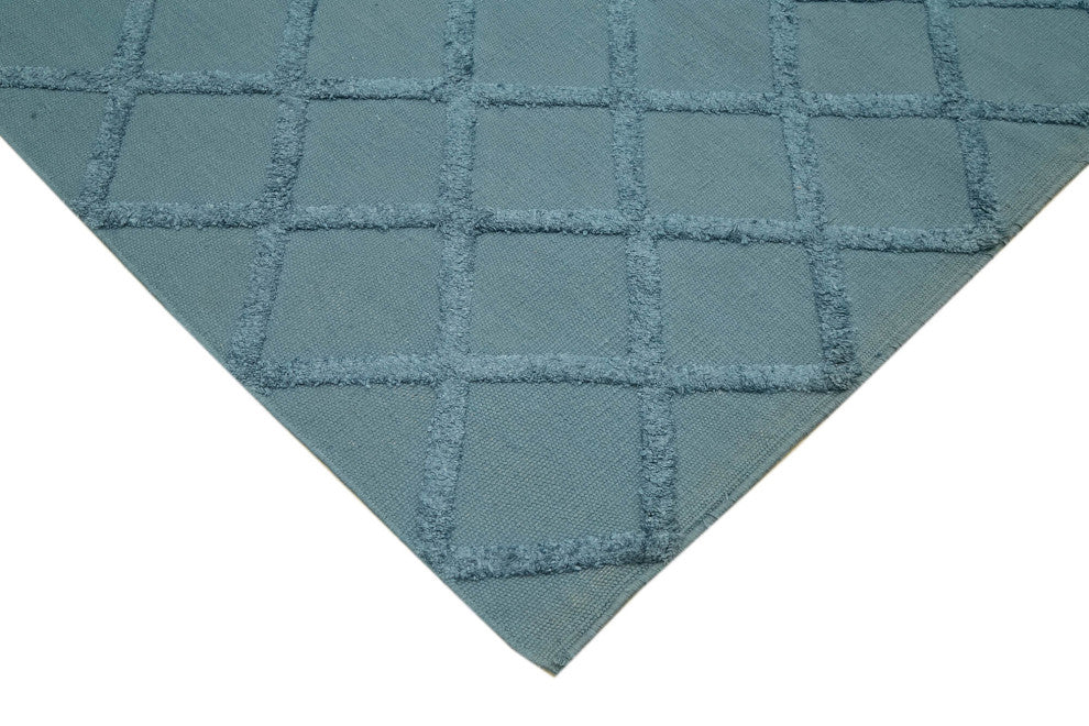 Rug N Carpet - Hand-knotted Modern Design 8' 0'' x 10' 0'' Wool Unique Kilim Rug