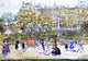 Maurice Prendergast The Louvre, 18"x27" Wall Decal