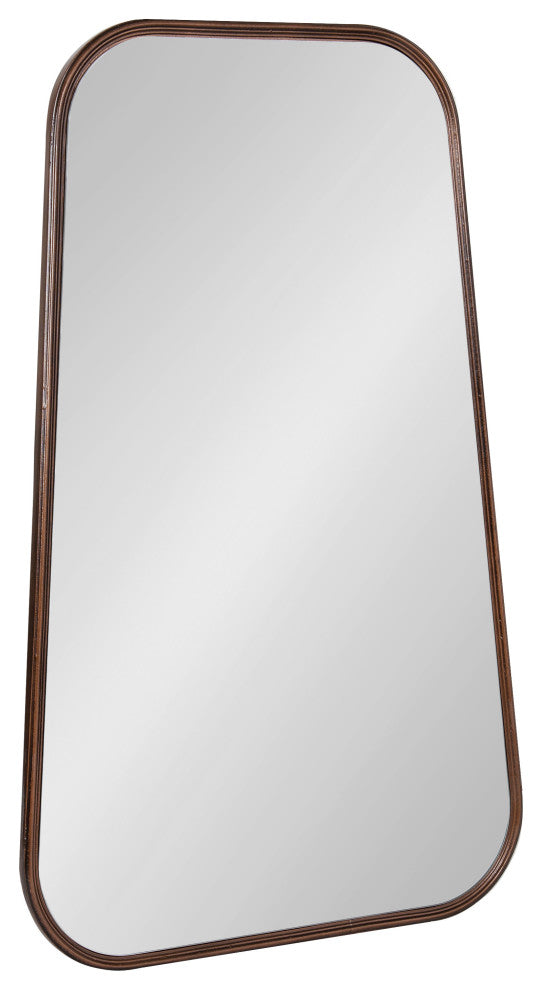 Caskill Framed Cowbell Wall Mirror, Bronze 20x32