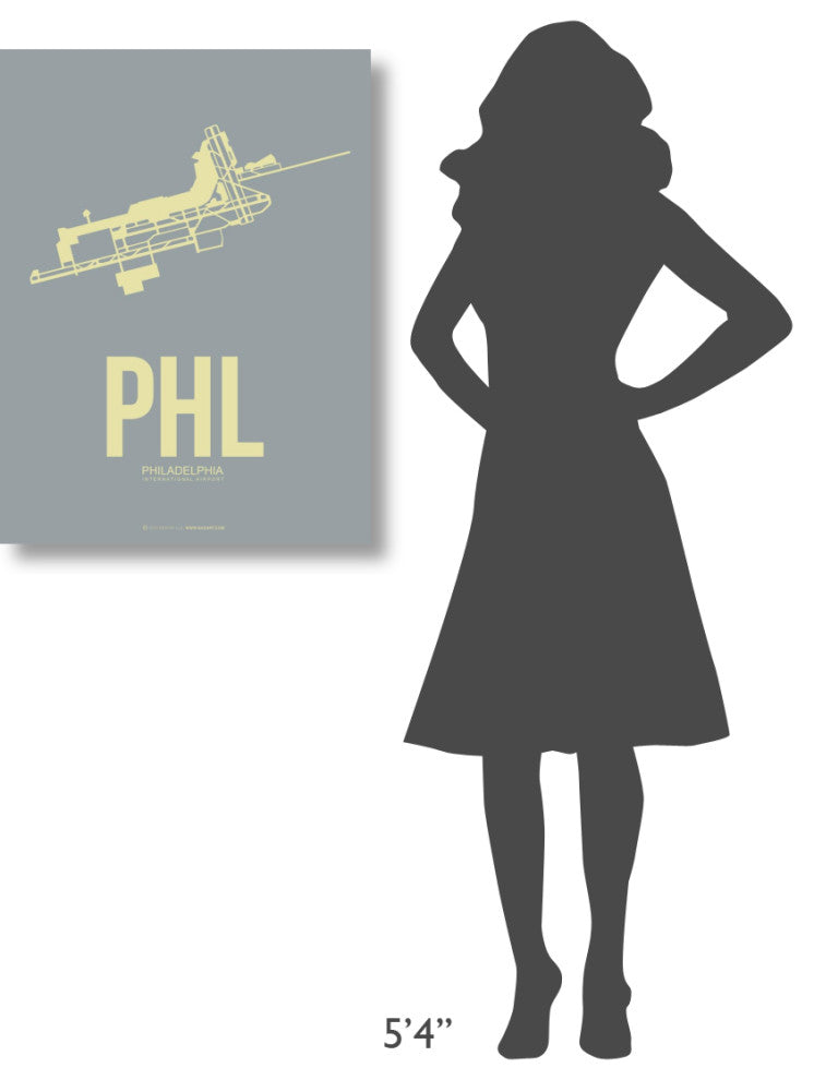 "PHL Philadelphia Poster 1" Fine Art Print