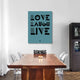 "Love Laugh Live Poster 4" Fine Art Print