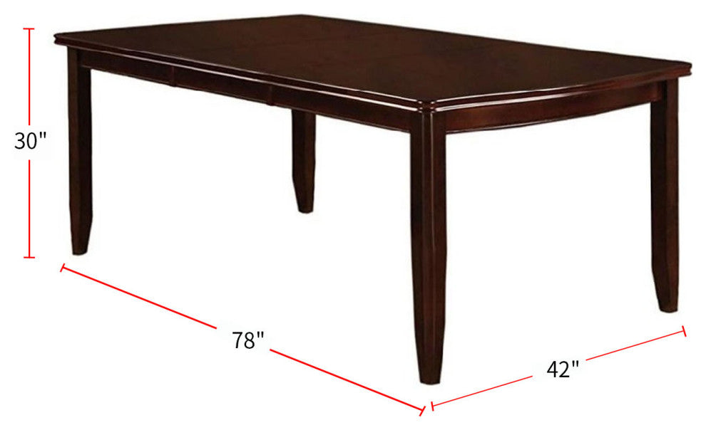 Rectangular Dining Table, Espresso Finish