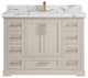 Boston 48" Single Sink Bath Vanity in Fine Grain 2" Viola Brown
