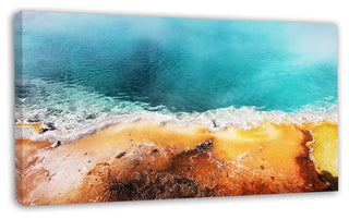 Beautiful Morning Glory Pool, Oversized Landscape Canvas Art, 32"x16"