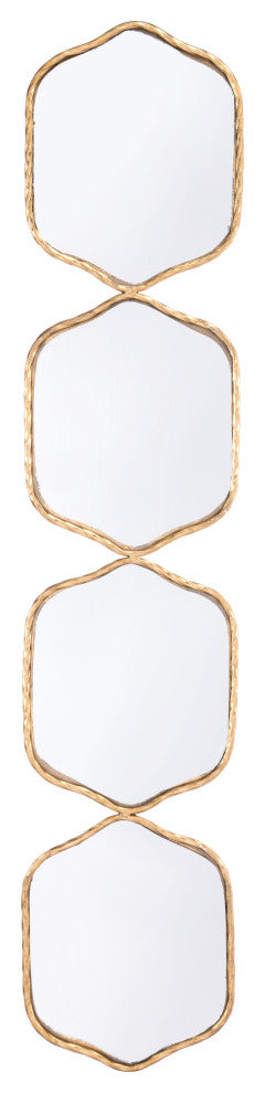 Four Hex Mirror Gold