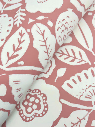 Camille Blossom Vintage Rose Wallpaper