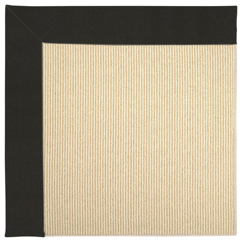 Capel Zoe-Beach Sisal Ebony 2009_314 Machine Tufted Rugs - 7' X 9' Rectangle