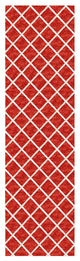 Indoor/Outdoor York YO1 Red Machine Washable 2'3" x 7'6" Rug