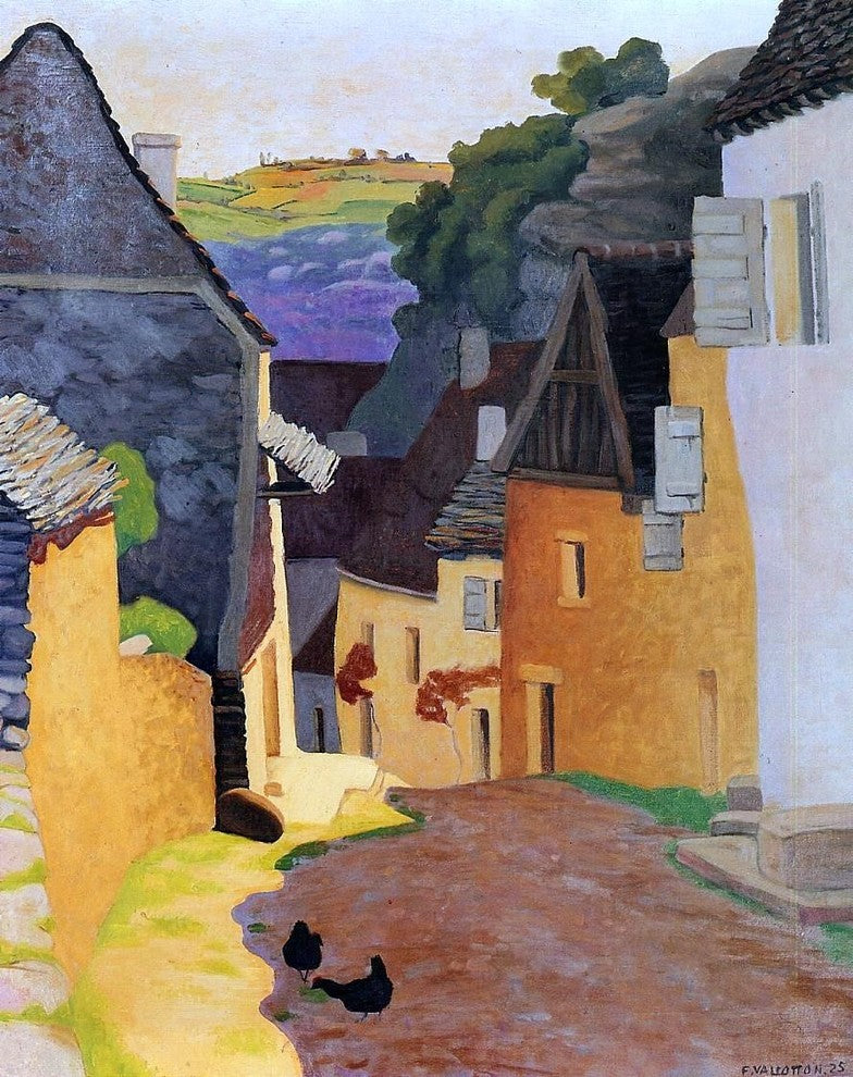 Felix Vallotton A Rocamadour Landscape, 20"x25" Gallery Wrapped Canvas Print