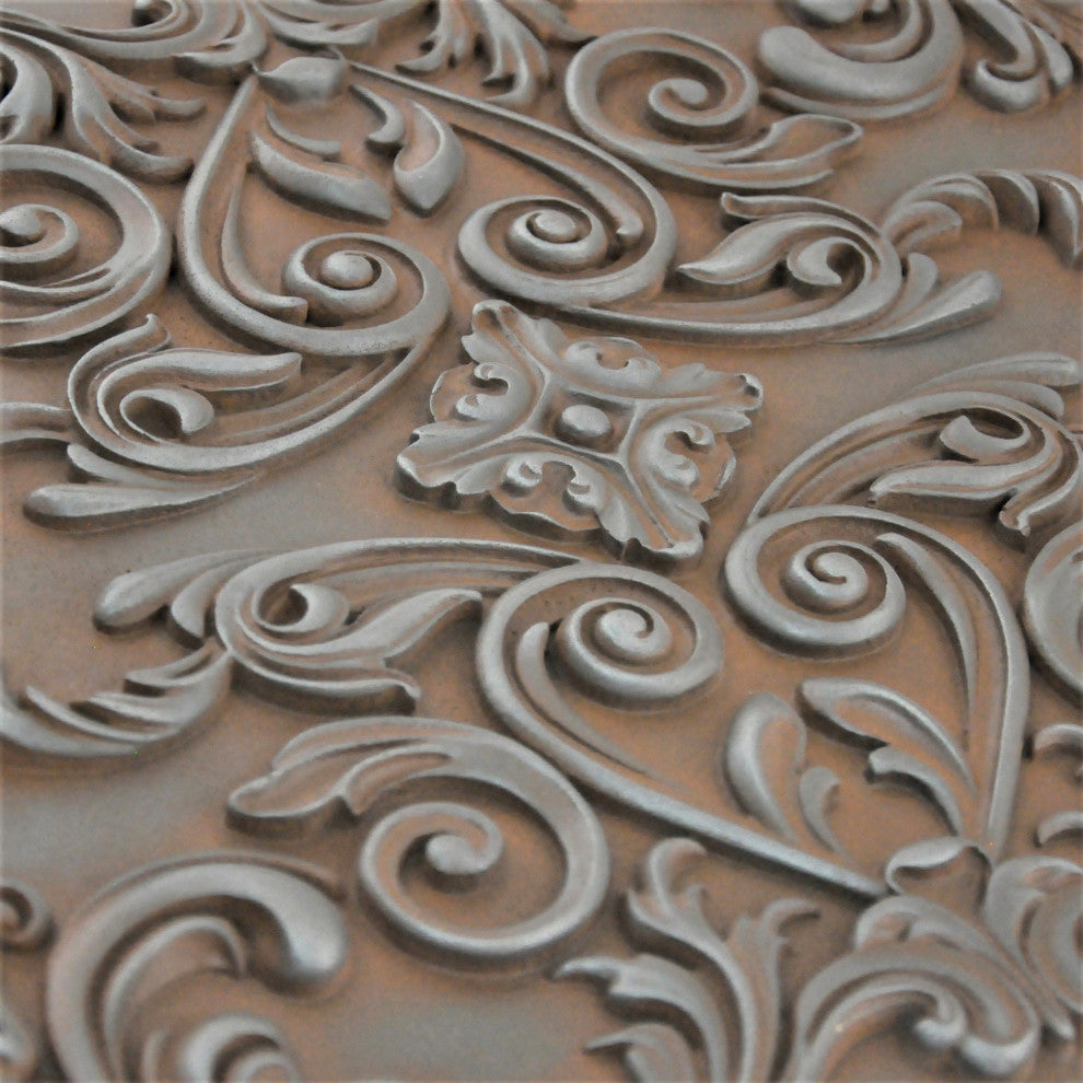Cypress Iron Rust Matte Finish 16"x 24" Hand Made Metal Mural Tile