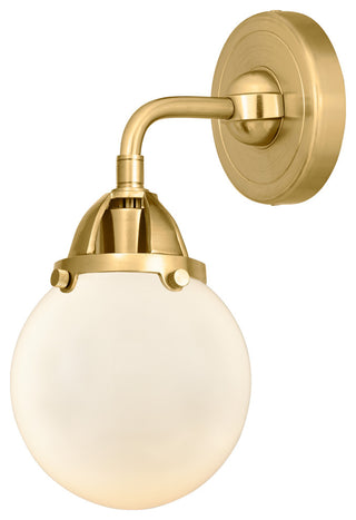 Beacon Sconce, Satin Gold, Matte White, Matte White