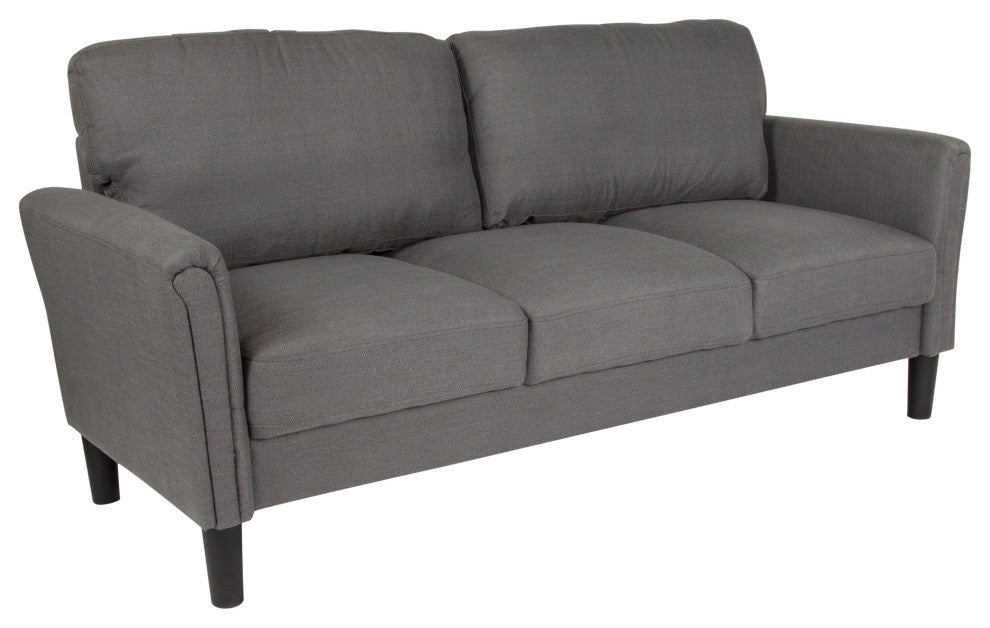 Bari Upholstered Sofa in Dark Gray Fabric