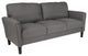 Bari Upholstered Sofa in Dark Gray Fabric