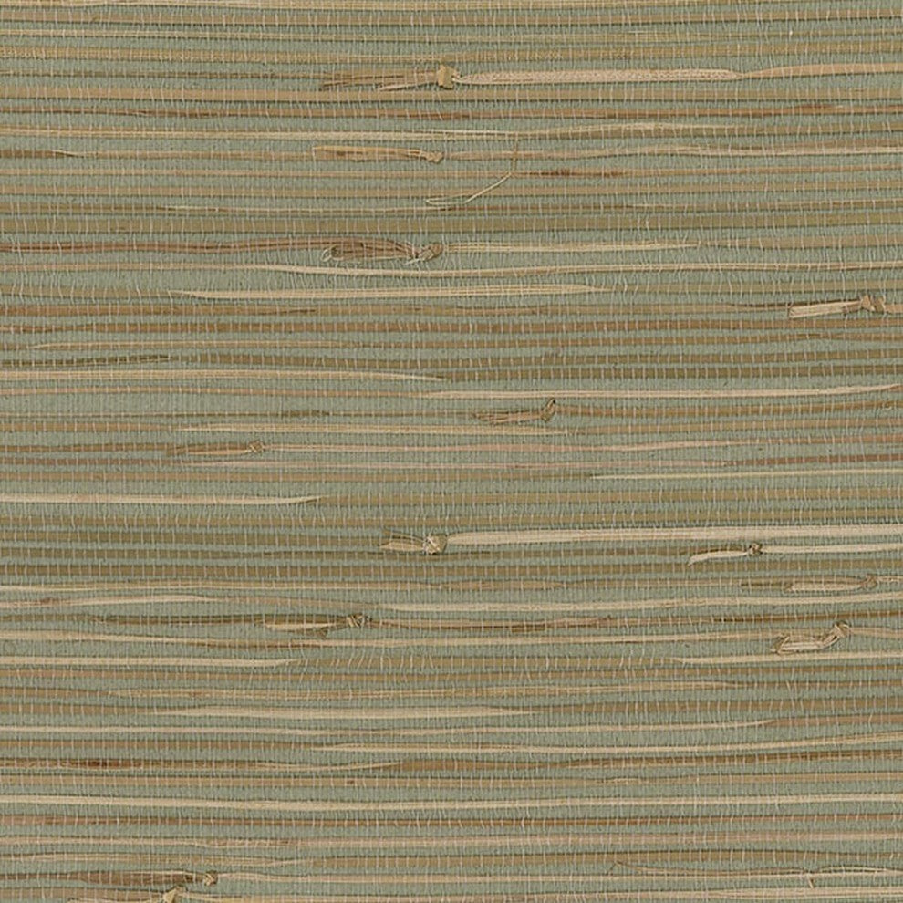 Decorator, Grasscloth Texture Wallpaper Green Roll